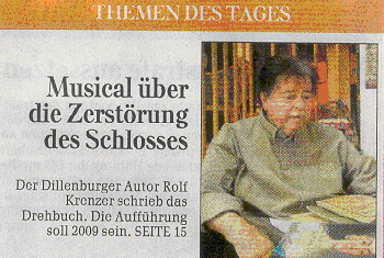 Musical ueber die Zerstoerung des Schlosses